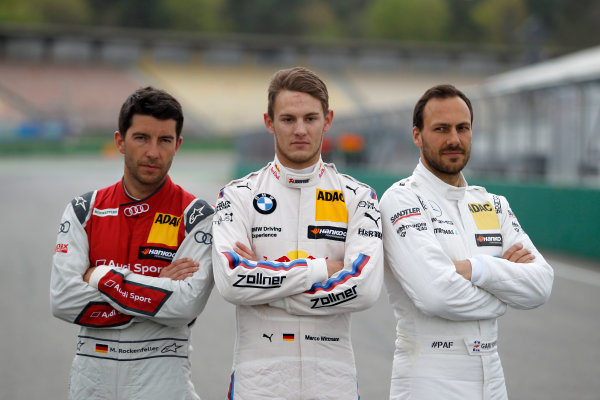 2017 DTM Testing & Media Day
Hockenheim, Germany.
Thursday 6 April 2017. Mike Rockenfeller, Audi Sport Team Phoenix, Audi RS 5 DTM, Marco Wittmann, BMW Team RMG, BMW M4 DTM, Gary Paffett Mercedes-AMG Team HWA, Mercedes-AMG C63 DTM.
World Copyright: Alexander Trienitz/LAT Images
ref: Digital Image 2017-D500-Daytona-AT2-0220