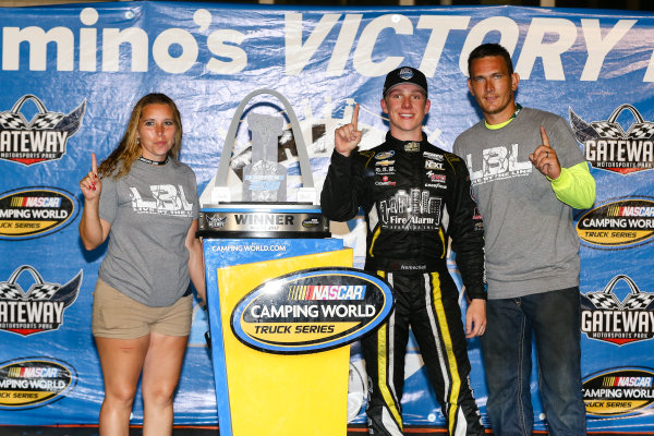 NASCAR Camping World Truck Series
Drivin’ For Linemen 200
Gateway Motorsports Park, Madison, IL USA
Saturday 17 June 2017
John Hunter Nemechek, Chevrolet Silverado Victory Lane
World Copyright: Barry Cantrell
LAT Images NASCAR Camping World Truck Series
Drivin’ For Linemen 200
Gateway Motorsports Park, Madison, IL USA
Saturday 17 June 2017
John Hunter Nemechek, Chevrolet Silverado Victory Lane
World Copyright: Barry Cantrell
LAT Images