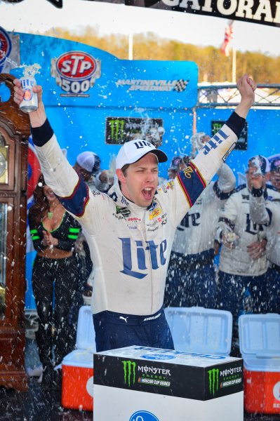 2017 Monster Energy NASCAR Cup Series
STP 500
Martinsville Speedway, Martinsville, VA USA
Sunday 2 April 2017
Brad Keselowski celebrates in victory lane 
World Copyright: Logan Whitton/LAT Images
ref: Digital Image 17MART1LW2943