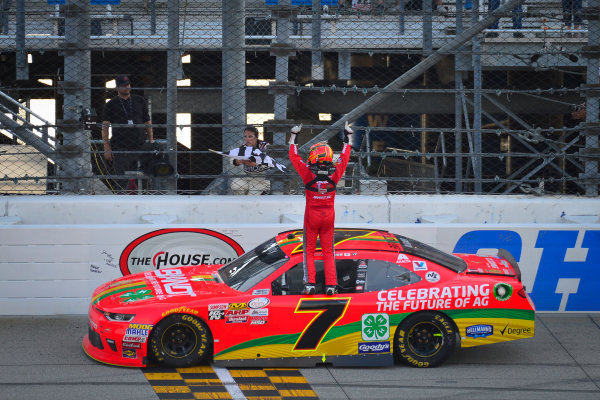 NASCAR XFINITY Series
TheHouse.com 300
Chicagoland Speedway, Joliet, IL USA
Saturday 16 September 2017
Justin Allgaier, BRANDT / Celebrating the Future of AG Chevrolet Camaro celebrates after winning
World Copyright: Logan Whitton
LAT Images NASCAR XFINITY Series
TheHouse.com 300
Chicagoland Speedway, Joliet, IL USA
Saturday 16 September 2017
Justin Allgaier, BRANDT / Celebrating the Future of AG Chevrolet Camaro celebrates after winning
World Copyright: Logan Whitton
LAT Images