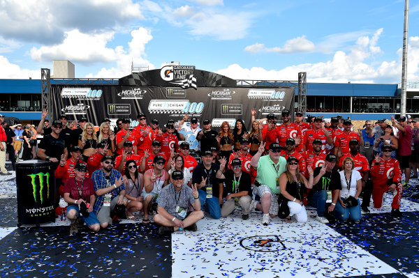 Monster Energy NASCAR Cup Series
Pure Michigan 400
Michigan International Speedway, Brooklyn, MI USA
Sunday 13 August 2017
Kyle Larson, Chip Ganassi Racing, Target Chevrolet SS wins
World Copyright: Rusty Jarrett
LAT Images