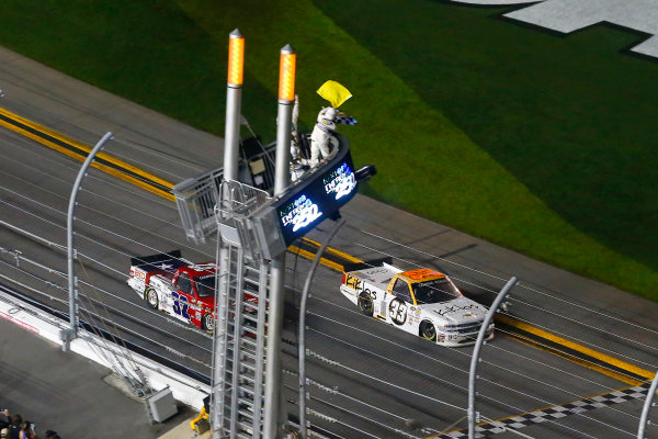 2017 Camping World Truck - NextEra Energy Resources 250
Daytona International Speedway, Daytona Beach, FL USA
Friday 24 February 2017
Kaz Grala drives under the checkered flag to win
World Copyright: Russell LaBounty/LAT Images
ref: Digital Image 17DAY2rl_05792 2017 Camping World Truck - NextEra Energy Resources 250
Daytona International Speedway, Daytona Beach, FL USA
Friday 24 February 2017
Kaz Grala drives under the checkered flag to win
World Copyright: Russell LaBounty/LAT Images
ref: Digital Image 17DAY2rl_05792