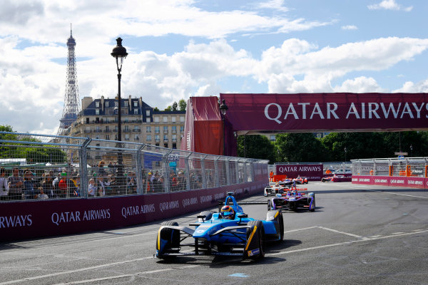 Circuit de Catalunya, Barcelona, Spain.
Saturday 20 May 2017.
Sebastien Buemi (SUI), Renault e.Dams, Spark-Renault, Renault Z.E 16, leads Jose Maria Lopez (ARG), DS Virgin Racing, Spark-Citroen, Virgin DSV-02.
World Copyright: Steven Tee/LAT Images
ref: Digital Image _R3I4515