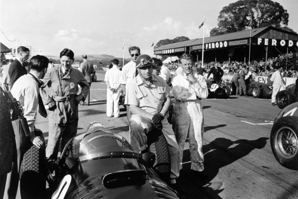 1953 Chichester Cup.
Goodwood, West Sussex, Great Britain. 6 April 1953.
Juan Manuel Fangio (BRM P15) on the grid before the start, portrait.
World Copyright: LAT Photographic
Ref: Autosport b&w print
