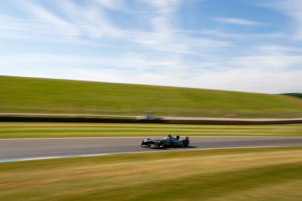 FIA Formula E Season 3 Testing - Day Two.
Donington Park Racecourse, Derby, United Kingdom.
Adam Carroll, Jaguar Racing, Spark-Jaguar.
Wednesday 24 August 2016.
Photo: Adam Warner / LAT / FE.
ref: Digital Image _14P2534
