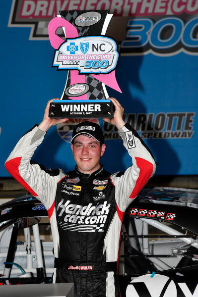 NASCAR XFINITY Series
Drive for the Cure 300
Charlotte Motor Speedway, Concord, NC
Sunday 8 October 2017
Alex Bowman, HendrickCars.com Chevrolet Camaro wins
World Copyright: Rusty Jarrett
LAT Images NASCAR XFINITY Series
Drive for the Cure 300
Charlotte Motor Speedway, Concord, NC
Sunday 8 October 2017
Alex Bowman, HendrickCars.com Chevrolet Camaro wins
World Copyright: Rusty Jarrett
LAT Images