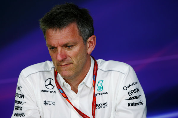 Circuit Gilles Villeneuve, Montreal, Canada.
Friday 09 June 2017.
James Allison, Technical Director, Mercedes AMGGuenther Steiner, Team Principal, Haas F1, in the Team Principals Press Conference.
World Copyright: Andy Hone/LAT Images
ref: Digital Image _ONZ0656 Circuit Gilles Villeneuve, Montreal, Canada.
Friday 09 June 2017.
James Allison, Technical Director, Mercedes AMGGuenther Steiner, Team Principal, Haas F1, in the Team Principals Press Conference.
World Copyright: Andy Hone/LAT Images
ref: Digital Image _ONZ0656