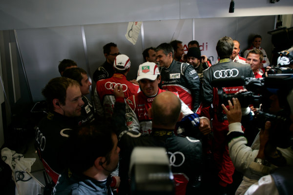 Silverstone, England. 24th - 26th August 2012. Rd 4.
Andre Lotterer (GER), Marcel Fassler (CHE), Benoit Treluyer (FRA), Audi Sport Team Joest, Audi R18 E-Tron Quatrro, celebrate after winning the 6 Hours of Silverstone, Portrait,
World Copyright: Chris Bird/LAT Photographic.
Ref: _A1A0859 Silverstone, England. 24th - 26th August 2012. Rd 4.
Andre Lotterer (GER), Marcel Fassler (CHE), Benoit Treluyer (FRA), Audi Sport Team Joest, Audi R18 E-Tron Quatrro, celebrate after winning the 6 Hours of Silverstone, Portrait,
World Copyright: Chris Bird/LAT Photographic.
Ref: _A1A0859
