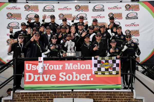NASCAR XFINITY Series
Use Your Melon Drive Sober 200
Dover International Speedway, Dover, DE USA
Saturday 30 September 2017
Ryan Blaney, Fitzgerald Ford Mustang wins
World Copyright: Rusty Jarrett
LAT Images NASCAR XFINITY Series
Use Your Melon Drive Sober 200
Dover International Speedway, Dover, DE USA
Saturday 30 September 2017
Ryan Blaney, Fitzgerald Ford Mustang wins
World Copyright: Rusty Jarrett
LAT Images