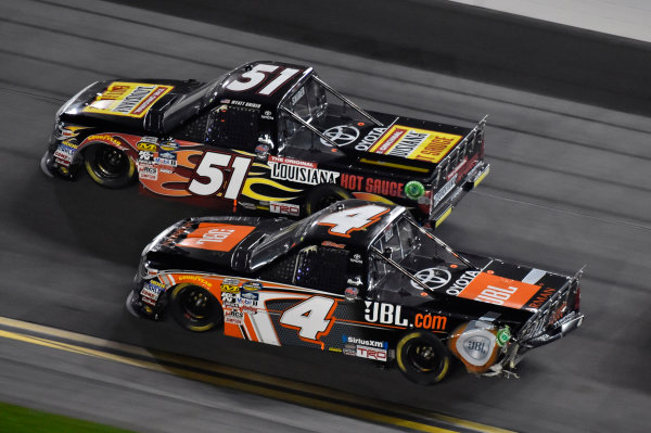 2017 Camping World Truck - NextEra Energy Resources 250
Daytona International Speedway, Daytona Beach, FL USA
Friday 24 February 2017
Christopher Bell and Myatt Snider
World Copyright: Nigel Kinrade/LAT Images
ref: Digital Image 17DAY2nk10630