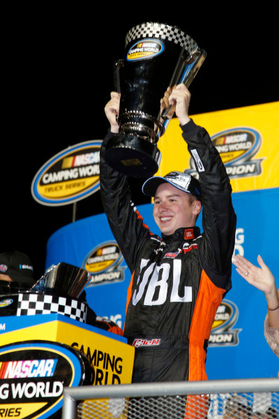 NASCAR Camping World Truck Series
Ford EcoBoost 200
Homestead-Miami Speedway, Homestead, FL USA
Friday 17 November 2017
Christopher Bell, JBL Toyota Tundra championship celebration
World Copyright: Lesley Ann Miller
LAT Images