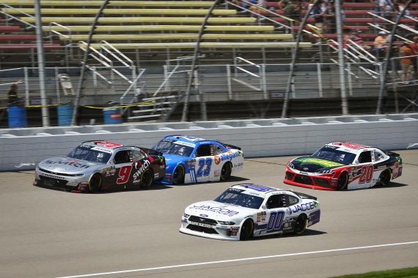 #9: Noah Gragson, JR Motorsports, Chevrolet Camaro Switch, #23: John Hunter Nemechek, GMS Racing, Chevrolet Camaro Fire Alarm Services, INC, #00: Cole Custer, Stewart-Haas Racing, Ford Mustang Jacob Companies, #20: Christopher Bell, Joe Gibbs Racing, Toyota Supra Rheem / RTP #9: Noah Gragson, JR Motorsports, Chevrolet Camaro Switch, #23: John Hunter Nemechek, GMS Racing, Chevrolet Camaro Fire Alarm Services, INC, #00: Cole Custer, Stewart-Haas Racing, Ford Mustang Jacob Companies, #20: Christopher Bell, Joe Gibbs Racing, Toyota Supra Rheem / RTP