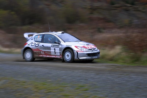 2001 FIA World Rally Championship.
Rally Of Great Britain. Cardiff, Wales.
November 22-25th.
Marcus Gronholm, Peugeot 206 WRC.
Stage Five.
Photo: Paul Dowker/LAT Photographic.
World - LAT Photographic.
8
9mb DIgital File Only 2001 FIA World Rally Championship.
Rally Of Great Britain. Cardiff, Wales.
November 22-25th.
Marcus Gronholm, Peugeot 206 WRC.
Stage Five.
Photo: Paul Dowker/LAT Photographic.
World - LAT Photographic.
8
9mb DIgital File Only