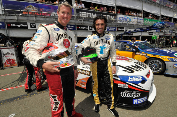 Gold Coast 600, Surfers Paradise, Queensland, Australia. 22nd - 24th October 2010.
Car 17,DJR,Dario Franchitti,Dick Johnson Racing,Falcon FG,Ford,Jim Beam Racing,Steven Johnson,Supercars,V8 Supercar,endurance,enduro.
World Copyright: Mark Horsburgh/LAT Photographic.
Ref: 17-DJR-EV11-10-23168B. Gold Coast 600, Surfers Paradise, Queensland, Australia. 22nd - 24th October 2010.
Car 17,DJR,Dario Franchitti,Dick Johnson Racing,Falcon FG,Ford,Jim Beam Racing,Steven Johnson,Supercars,V8 Supercar,endurance,enduro.
World Copyright: Mark Horsburgh/LAT Photographic.
Ref: 17-DJR-EV11-10-23168B.
