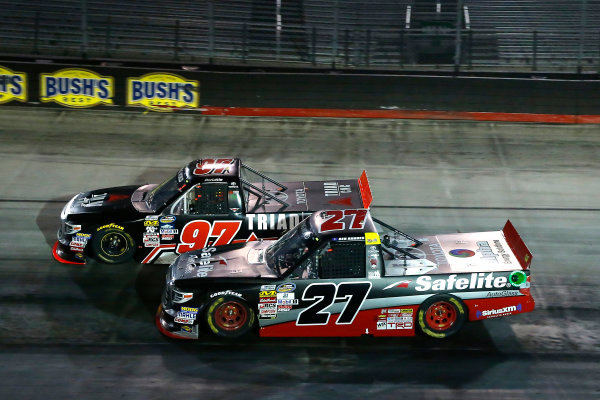 NASCAR Camping World Truck Series
UNOH 200
Bristol Motor Speedway, Bristol, TN USA
Wednesday 16 August 2017
Ben Rhodes, Safelite Auto Glass Toyota Tundra and Jesse Little, Triad Racing Technologies Toyota Tundra
World Copyright: Russell LaBounty
LAT Images NASCAR Camping World Truck Series
UNOH 200
Bristol Motor Speedway, Bristol, TN USA
Wednesday 16 August 2017
Ben Rhodes, Safelite Auto Glass Toyota Tundra and Jesse Little, Triad Racing Technologies Toyota Tundra
World Copyright: Russell LaBounty
LAT Images