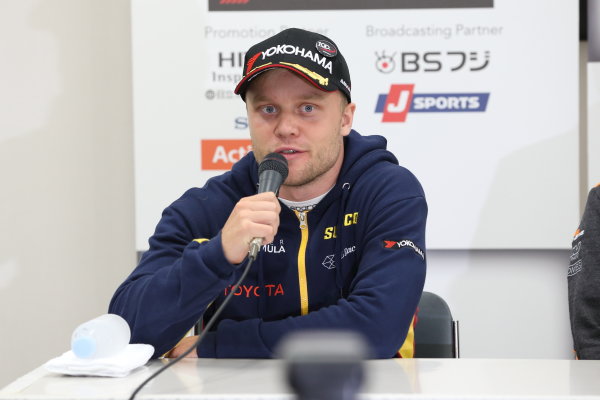 2017 Japanese Super Formula.
Suzuka, Japan. 21st - 22nd October 2017. Rd 7. Cancelled race due to Typhoon.
2017 Driver?s 3rd position Felix Rosenqvist ( #7 SUNOCO TEAM LEMANS SF14 ) portrait
World Copyright: Yasushi Ishihara / LAT Images.
Ref: 2017_SF_Rd7_027