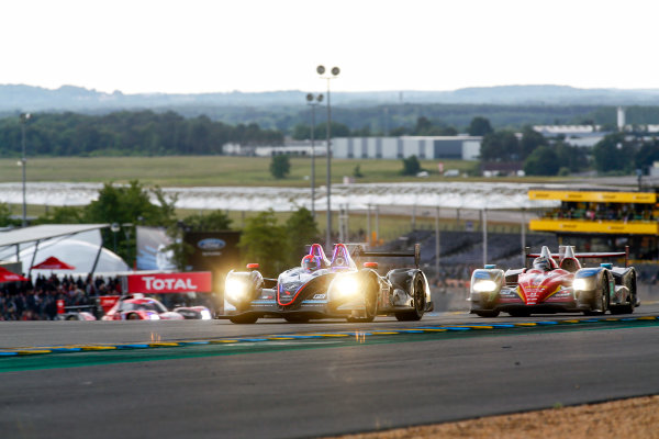 2016 Le Mans 24 Hours. Circuit de la Sarthe, Le Mans, France.
SRT41 By Oak Racing / Morgan LMP2 - Nissan - Frederic Sausset (FRA), Christophe Tinseau (FRA), Jean-Bernard Bouvet (FRA). 
Thursday 16 June 2016
Photo: Adam Warner / LAT
ref: Digital Image _L5R3261
