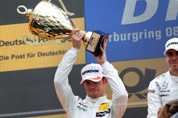 2017 DTM Round 7 
Nürburgring, Germany 
Sunday 10 September 2017.
Podium: second place Paul Di Resta, Mercedes-AMG Team HWA, Mercedes-AMG C63 DTM 
World Copyright: Alexander Trienitz/LAT Images
ref: Digital Image 2017-DTM-Nrbg-AT2-4672