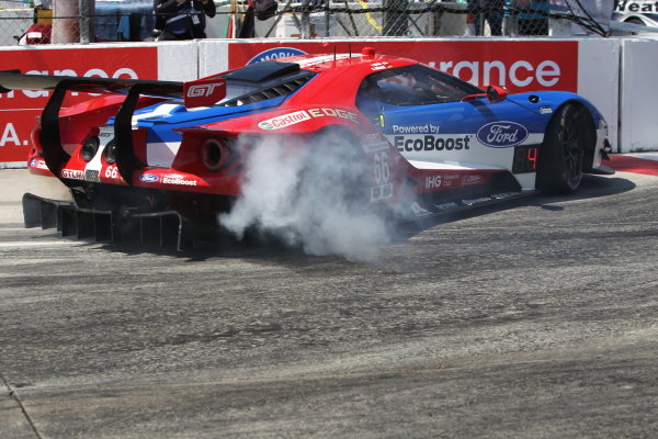 2017 IMSA WeatherTech SportsCar Championship
BUBBA burger Sports Car Grand Prix at Long Beach
Streets of Long Beach, CA USA
Saturday 8 April 2017
66, Ford, Ford GT, GTLM, Joey Hand, Dirk Muller
World Copyright: Leland Hill/LAT Images
ref: Digital Image Hill-0407_IMSA_0028