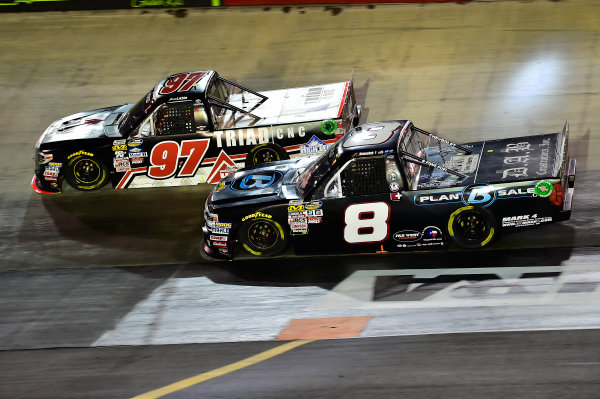 NASCAR Camping World Truck Series
UNOH 200
Bristol Motor Speedway, Bristol, TN USA
Wednesday 16 August 2017
Jesse Little, Triad Racing Technologies Toyota Tundra, John Hunter Nemechek, Chevrolet Silverado
World Copyright: John K Harrelson
LAT Images NASCAR Camping World Truck Series
UNOH 200
Bristol Motor Speedway, Bristol, TN USA
Wednesday 16 August 2017
Jesse Little, Triad Racing Technologies Toyota Tundra, John Hunter Nemechek, Chevrolet Silverado
World Copyright: John K Harrelson
LAT Images