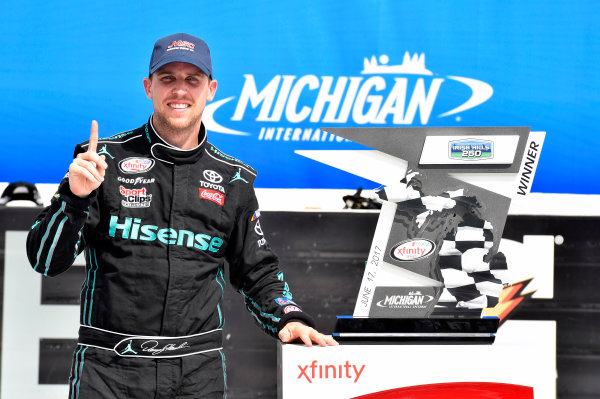 NASCAR XFINITY Series
Irish Hills 250
Michigan International Speedway, Brooklyn, MI USA
Saturday 17 June 2017
Denny Hamlin, Hisense Toyota Camry celebrates his win in Victory Lane
World Copyright: Nigel Kinrade
LAT Images NASCAR XFINITY Series
Irish Hills 250
Michigan International Speedway, Brooklyn, MI USA
Saturday 17 June 2017
Denny Hamlin, Hisense Toyota Camry celebrates his win in Victory Lane
World Copyright: Nigel Kinrade
LAT Images