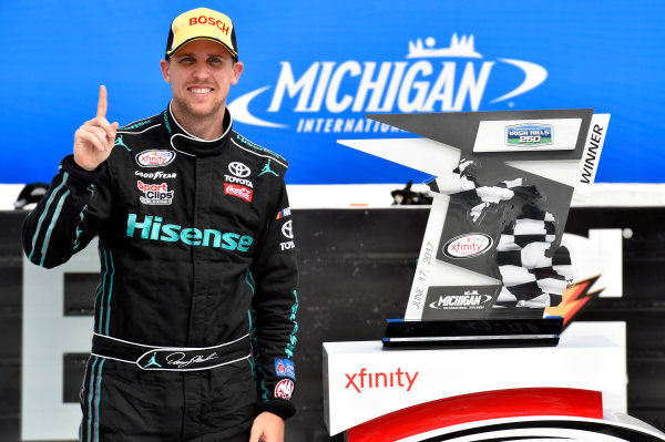 NASCAR XFINITY Series
Irish Hills 250
Michigan International Speedway, Brooklyn, MI USA
Saturday 17 June 2017
Denny Hamlin, Hisense Toyota Camry celebrates his win in Victory Lane
World Copyright: Nigel Kinrade
LAT Images NASCAR XFINITY Series
Irish Hills 250
Michigan International Speedway, Brooklyn, MI USA
Saturday 17 June 2017
Denny Hamlin, Hisense Toyota Camry celebrates his win in Victory Lane
World Copyright: Nigel Kinrade
LAT Images