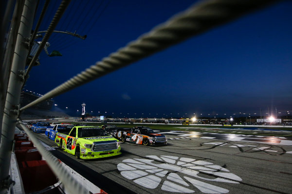 2017 NASCAR Camping World Truck Series - Active Pest Control 200
Atlanta Motor Speedway, Hampton, GA USA
Saturday 4 March 2017
Christopher Bell and Matt Crafton restart
World Copyright: Barry Cantrell/LAT Images
ref: Digital Image 17ATLbc3690