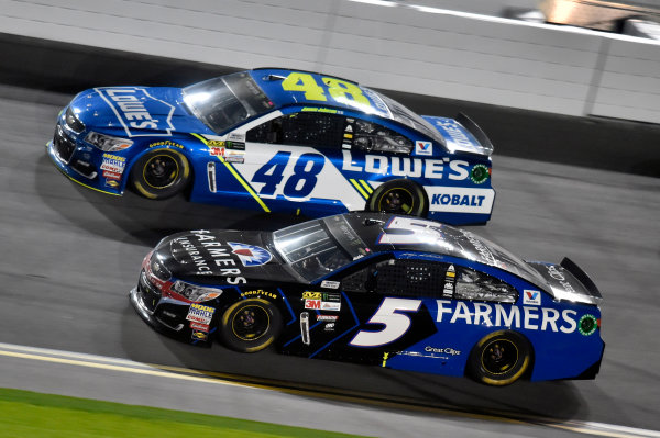2017 NASCAR Monster Energy Cup - Can-Am Duels
Daytona International Speedway, Daytona Beach, FL USA
Thursday 23 February 2017
Kasey Kahne and Jimmie Johnson
World Copyright: Nigel Kinrade/LAT Images
ref: Digital Image 17DAY2nk07398 2017 NASCAR Monster Energy Cup - Can-Am Duels
Daytona International Speedway, Daytona Beach, FL USA
Thursday 23 February 2017
Kasey Kahne and Jimmie Johnson
World Copyright: Nigel Kinrade/LAT Images
ref: Digital Image 17DAY2nk07398
