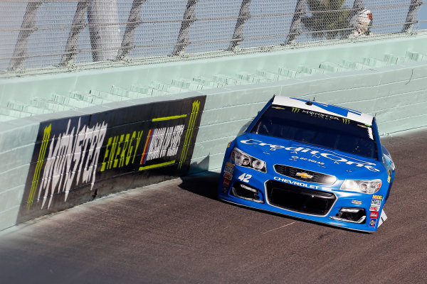 Monster Energy NASCAR Cup Series
Ford EcoBoost 400
Homestead-Miami Speedway, Homestead, FL USA
Sunday 19 November 2017
Kyle Larson, Chip Ganassi Racing, Credit One / DC Solar Chevrolet SS
World Copyright: Russell LaBounty
LAT Images