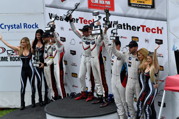 IMSA WeatherTech SportsCar Championship
Northeast Grand Prix
Lime Rock Park, Lakeville, CT USA
Saturday 22 July 2017
912, Porsche, Porsche 911 RSR, GTLM, Gianmaria Bruni, Laurens Vanthoor, 911, Porsche, Porsche 911 RSR, GTLM, Patrick Pilet, Dirk Werner, 24, BMW, BMW M6, GTLM, John Edwards, Martin Tomczyk
World Copyright: Richard Dole
LAT Images