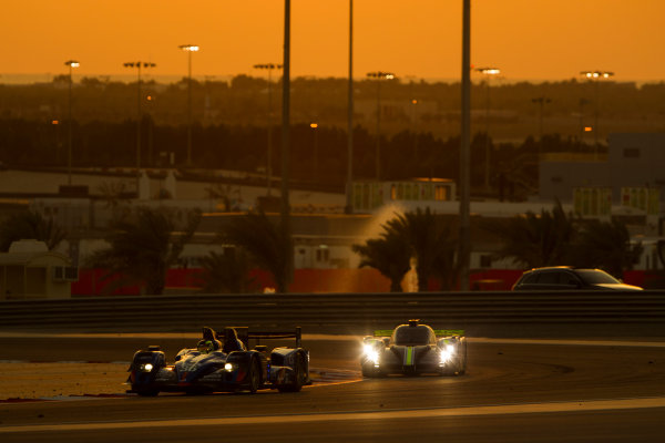 2015 FIA World Endurance Championship
Bahrain 6-Hours
Bahrain International Circuit, Bahrain
Saturday 21 November 2015.
Nelson Panciatici, Paul Loup Chatin, Tom Dillmann (#36 LMP2 Signatech Alpine Alpine A450B Nissan) leads Simon Trummer, Pierre Kaffer (#4 LMP1 ByKolles Racing CLM P1/01 AER).
World Copyright: Sam Bloxham/LAT Photographic
ref: Digital Image _G7C1761