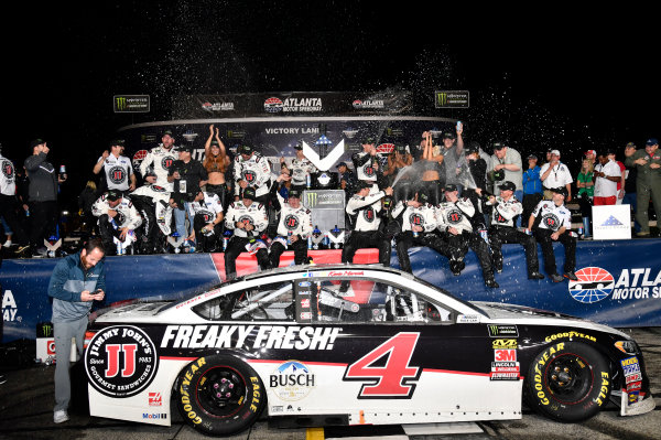 Monster Energy NASCAR Cup Series
Folds of Honor Quik Trip 500
Atlanta Motor Speedway, Hampton, GA USA
Sunday 25 February 2018
Kevin Harvick, Stewart-Haas Racing, Jimmy John's Ford Fusion wins
World Copyright: Rusty Jarrett
NKP / LAT Images Monster Energy NASCAR Cup Series
Folds of Honor Quik Trip 500
Atlanta Motor Speedway, Hampton, GA USA
Sunday 25 February 2018
Kevin Harvick, Stewart-Haas Racing, Jimmy John's Ford Fusion wins
World Copyright: Rusty Jarrett
NKP / LAT Images