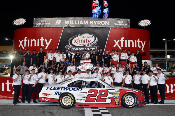 NASCAR XFINITY Series
Ford EcoBoost 300
Homestead-Miami Speedway, Homestead, FL USA
Saturday 18 November 2017
Team Penske celebrate winning the 2017 NASCAR Xfinity Series Owners Championship
World Copyright: Nigel Kinrade
LAT Images NASCAR XFINITY Series
Ford EcoBoost 300
Homestead-Miami Speedway, Homestead, FL USA
Saturday 18 November 2017
Team Penske celebrate winning the 2017 NASCAR Xfinity Series Owners Championship
World Copyright: Nigel Kinrade
LAT Images