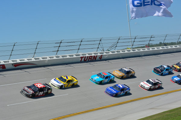 NASCAR Xfinity Series
Sparks Energy 300
Talladega Superspeedway, Talladega, AL USA
Saturday 6 May 2017
Erik Jones, Reser's American Classic Toyota Camry, Justin Allgaier, Hellmann's Chevrolet Camaro
World Copyright: John K Harrelson
LAT Images
ref: Digital Image 17TAL1jh_01866 NASCAR Xfinity Series
Sparks Energy 300
Talladega Superspeedway, Talladega, AL USA
Saturday 6 May 2017
Erik Jones, Reser's American Classic Toyota Camry, Justin Allgaier, Hellmann's Chevrolet Camaro
World Copyright: John K Harrelson
LAT Images
ref: Digital Image 17TAL1jh_01866