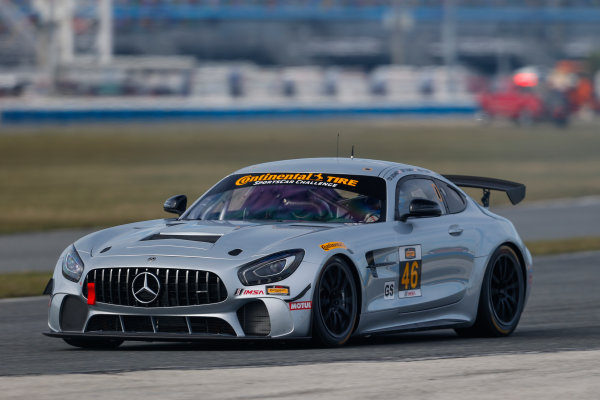 IMSA Continental Tire SportsCar Challenge
The Roar Before the Rolex 24
Daytona International Speedway
Daytona Beach, FL USA
Friday 5 January 2018
46, Mercedes-AMG, Mercedes-AMG GT4, GS, Ted Giovanis, Owen Trinkler, Guy Cosmo
World Copyright: Jake Galstad
LAT Images