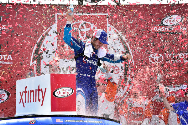 NASCAR Xfinity Series
ToyotaCare 250
Richmond International Raceway, Richmond, VA USA
Saturday 29 April 2017
Kyle Larson, Credit One Bank Chevrolet Camaro celebrates in victory lane
World Copyright: Rusty Jarrett
LAT Images
ref: Digital Image _RJ40447 NASCAR Xfinity Series
ToyotaCare 250
Richmond International Raceway, Richmond, VA USA
Saturday 29 April 2017
Kyle Larson, Credit One Bank Chevrolet Camaro celebrates in victory lane
World Copyright: Rusty Jarrett
LAT Images
ref: Digital Image _RJ40447