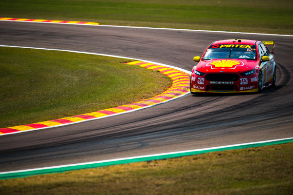 2017 Supercars Championship Round 6. 
Darwin Triple Crown, Hidden Valley Raceway, Northern Territory, Australia.
Friday June 16th to Sunday June 18th 2017.
Fabian Coulthard drives the #12 Shell V-Power Racing Team Ford Falcon FGX.
World Copyright: Daniel Kalisz/LAT Images
Ref: Digital Image 160617_VASCR6_DKIMG_0225.JPG